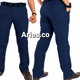 Basic Slimfit - pantalones formales para hombre, lana, trabajo de oficina, largo!