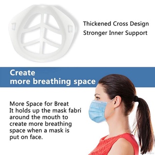 Máscara de cara interior marco de apoyo casero máscara de tela fresco soporte de silicona más espacio para una respiración cómoda lavable reutilizable