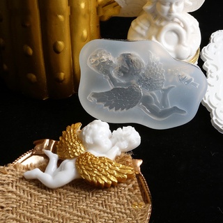 Lidu1 Baby Angel Wing Love silicona resina molde de resina epoxi DIY joyería herramientas (4)