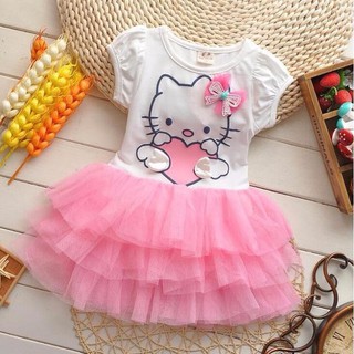 Hello Kitty niños vestidos de importación tutú modelos coreanos/Hello Kitty niñas vestidos 1-4 años