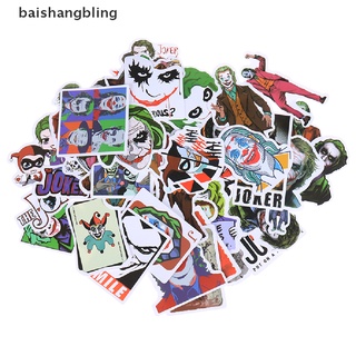 Bai 50Pcs The Joker Skateboard Anime Pegatinas De Vinilo Portátil Equipaje Teléfono Bling