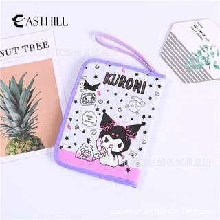 EASTHILL Sanrios Kawaii Anime My Melody Kuromi Kitty Cinnamoroll De Dibujos Animados Multifuncional Certificado Bolsa De Almacenamiento Portátil Pasaporte (7)