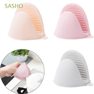 SASHO Easy clean guantes microondas Protector de mano mano mano cocina antideslizante engrosada cocina silicona Anti-caliente horno guantes/Multicolor (1)