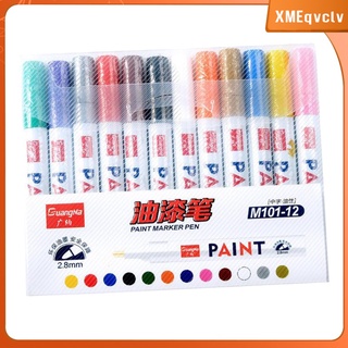 [xmeqvclv] bolígrafos de pintura acrílica impermeable metálicos marcadores de bricolaje proyectos de 2,8 mm