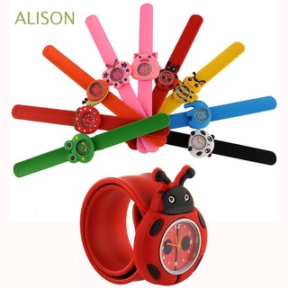 alison de dibujos animados relojes de pulsera de animales niños relojes 3d para niñas niños reloj niños slap cuarzo relojes de pulsera/multicolor