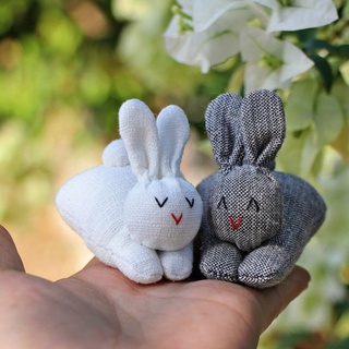 [existente] 3 conejos en bolso de zanahoria, conejo de peluche, conejo de pascua, conejo de pascua, juguete de conejito, decoración de conejito, conejito, felpa de conejo