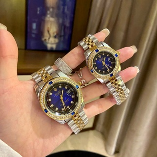 Relojes para hombres y mujeres Relojes de acero inoxidable de cuarzo suizo Rolex Datejust Regalo de moda Diamantes (1)