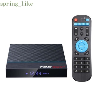 SPRING_LIKE 60fps Smart TV Box H . 265 T95 MAX Plus Set Top 4GB RAM Bluetooth 8K 4K Quad Core USB3.0 ROM 32/64GB WiFi Media Player