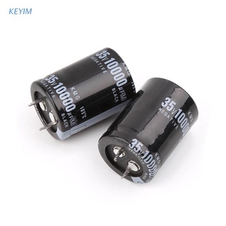 KEYIM 2pcs 10000uF 35V Radial Aluminium Electrolytic Capacitors 25x40mm