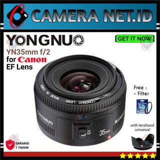 Yongnuo YN35mm f/2 lente para lente Canon EF - filtro libre Hoya