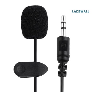 Lacewall - micrófono Lavalier con cable de 3,5 mm, amplificador de sonido para teléfono PC