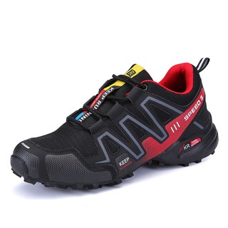Zapatos de senderismo al aire libre de los hombres s zapatos de senderismo antideslizante Wearable Cross-Country Running Speed 3 viaje