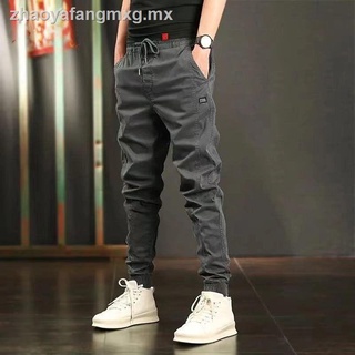 XUESHULAN pure cotton khaki Spring and autumn overalls men s trendy all-match casual pants Korean style handsome trousers