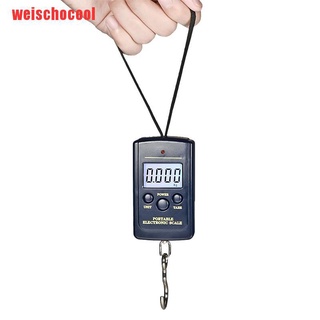 {weischocool}40Kg/10g LCD Digital Fishing Hanging Luggage Weight Hook Scale Pocket YSA