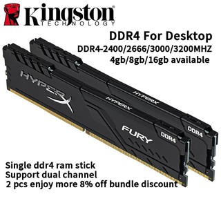 [COD] nueva memoria de memoria RAM de escritorio DDR4 Kingston HyperX FURY 4gb 8gb 16gb 2400/2666/3200mhz de escritorio DIMM 288 pines (1)