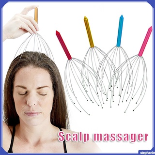 Masajeador de cabeza de Metal para el cuello del cuero cabelludo masajes alivio de la tensión herramienta saludable