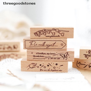 [threegoodstones] About Like Series Stamp DIY Wooden Rubber Stamps for Scrapbooking Stationery New Stock