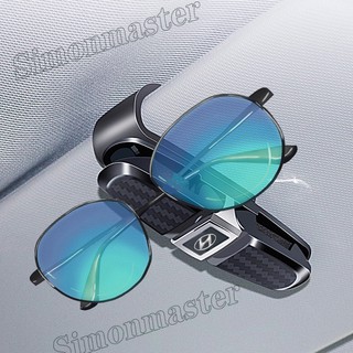 Coche multifunción gafas Clip Auto visera de sol agarre bidireccional titular de almacenamiento para Hyundai Accent Sonata Kicks Reina Tucson