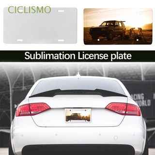 CICLISMO Practical Sublimation License Plate Custom Personalized Blank License Plate Sublimation License Plate Frame DIY Car Tags Metal Automotive Aluminium Bracket