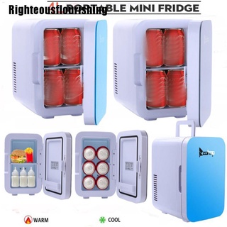 [Righteousflourishing] 4L Coche Casa Mini Nevera Calentador Portátil Pequeño Refrigerador Bebé Botella
