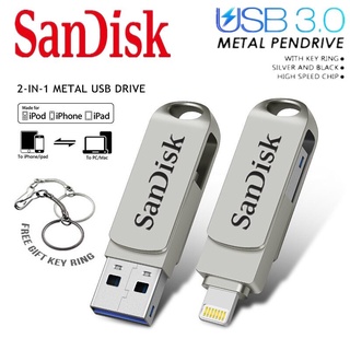 SanDisk iXpand Flash Drive Luxe OTG USB Type-C Lightning 128GB 256GB1TB 2TB Metal Memory Stick Pendrive