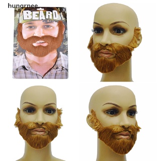 hungrnee cosplay disfraz fiesta hombre hombre halloween barba facial pelo disfraz juego marrón bigote mx