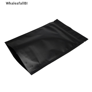 [WhalesfallBI] 100 Bolsas De Autosellado De Calor Negro Mate Resellable Con Cierre De Cremallera Embalaje Venta Caliente (9)