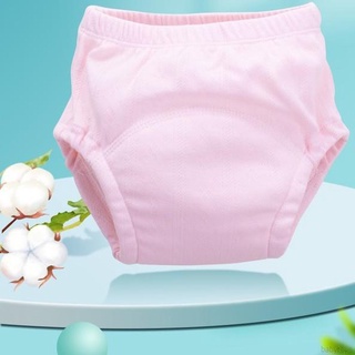 Pañales de tela recién nacidos bebé hueco pantalones de aprendizaje cuatro o seis capas de gasa bebé pantalones de entrenamiento (4)