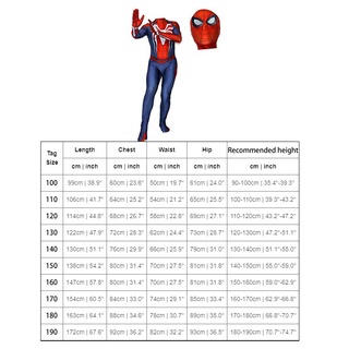traje de pareja para niños Adult Spider-manjump Insomniac Spiderman Cosplay disfraz 3D impresión Spidey Zentai Suit (2)