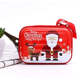 Monedero de estilo navideño para mujer, bolsa de tarjetas de regalo con estampados