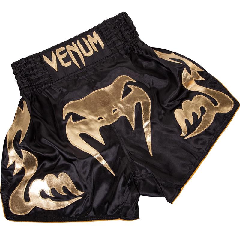 VEMUM Muay Thai Shorts negro deportes pantalones cortos hombres MMA boxeo (1)