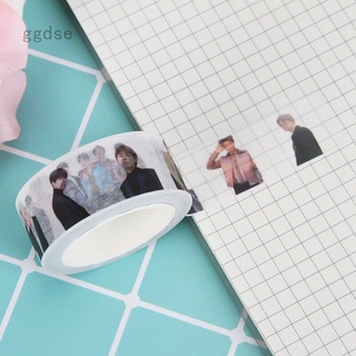Ggdse KPOP BTS Washi cinta de papel DIY Scrapbook pegatinas Suga Jimin V RM (1)