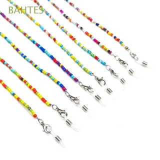 BAHTES Trendy Crystal Bead Chain Anti-lost Glasses Chain Face protection Necklace Women All-match Rice Bead Men Fashion Neck Straps protection Cord Holders