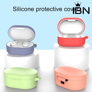 [IBN] audífonos inalámbricos Bluetooth anticaída/funda protectora de silicona con mosquetón para Redmi AirDots 3