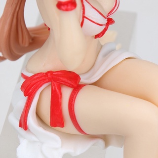 lickes modelo juguetes yuuki asuna para regalo colección juguetes figura de acción anime 14cm pvc chica en caja fideos tapón (4)