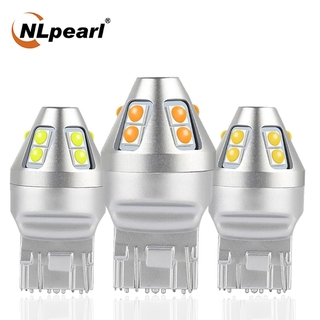Nlpearl 2x lámpara de señal T20 7440 W21W W21/5W 7443 Led Canbus 3030SMD 3157 Led T25 3156 P27W P27/7W luz de freno 12V
