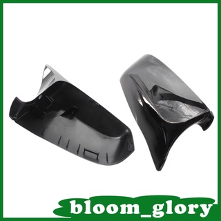 [BLOOM] 1Pair Car Side Door Rearview Wing Mirror Cover Cap Trim Replace Style Fit for BMW E60/ E61/ F10/ F11/ F01/ F02
