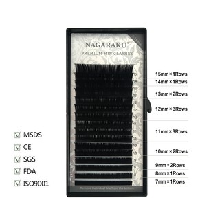 NAGARAKU 16rows/Caso 7 ~ 15mm mix premium natural Sintético