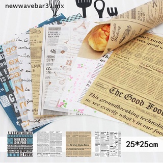 {FCC} 50Pcs Wax Grease Paper Food Wrappers Wrapping Paper For Bread Baking Tools {newwavebar31.mx}