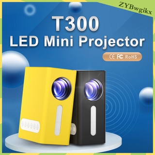 Actualizado portátil T300 LED Mini proyector de vídeo 1080P hogar reproductor de vídeo multimedia al aire libre película HDMI USB TF AV niños