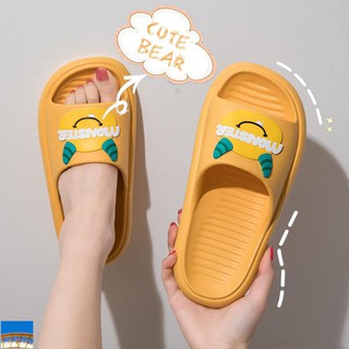 [en stock] sandalias y zapatillas mujer verano pareja de dibujos animados lindo hogar casa antideslizante baño interior baño al aire libre zapatillas masculinas verano