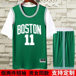 Irving jersey n. ° 11 falso dos hombres y mujeres de manga corta bf wind Nets uniforme de baloncesto celta camiseta deportiva personalizada T
