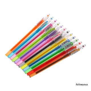 Bolígrafo de Gel de diamante fol/suministros escolares/dibujar 12 bolígrafos de colores/regalos de Color caramelo para estudiantes