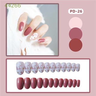 44266 Ballerina French False Nails Detachable Fake Nails Wearable Artificial Manicure Tool Full Cover Press On Nails Nail Tips