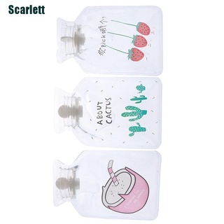 [Scarlett] transparente lindo Mini botellas de agua caliente bolsa de inyección de agua de dibujos animados caliente bolsa