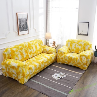 (formyhome) graffiti todo incluido sofá elástico funda completa delgada funda amarilla
