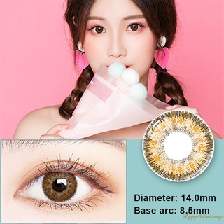 2 piezas/par de lentes de contacto de ojos de color Natural brillante/lentes de contacto de ojos anuales (3)