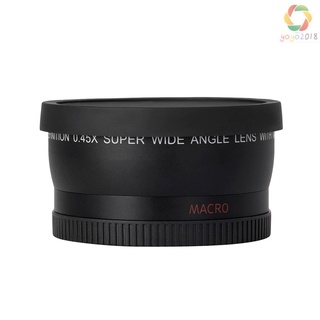 HD 52MM 0.45x lente de gran angular con lente Macro de repuesto para cámara DSLR Canon Nikon Sony Pentax 52MM