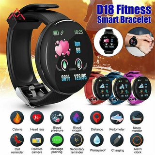 Reloj inteligente De promoción D18 Bluetooth deportivo con Monitor De presión arterial/ritmo cardíaco (2)