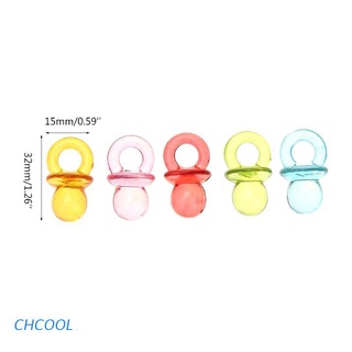 Chcool 50pcs Parrot Bird Nipple Bite Chew Toys Acrylic Colorful DIY Accessories